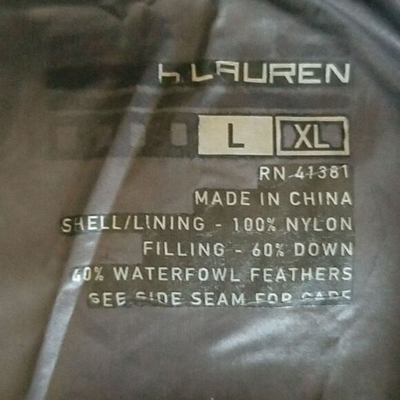 Polo Ralph Lauren Boys Gray Puffer Jacket Size large - Picture 10 of 10